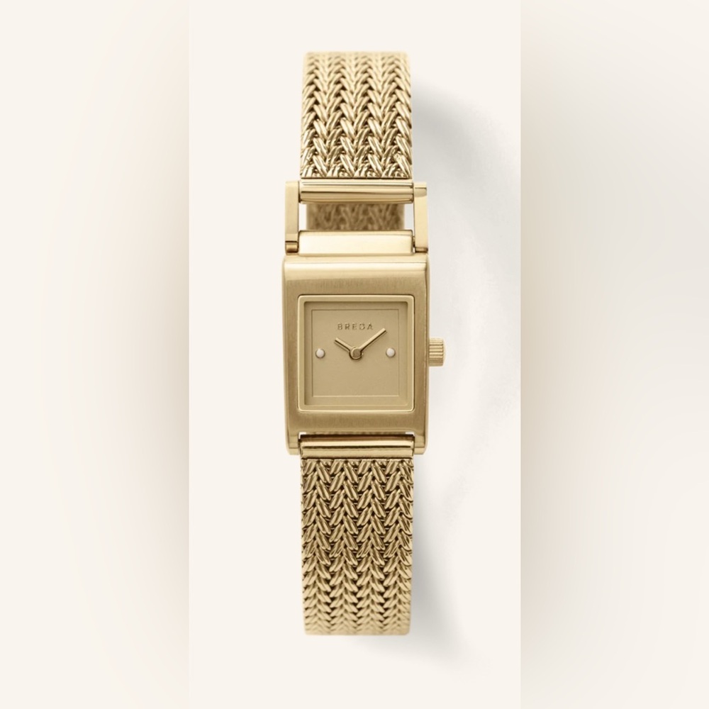 BREDA Women’s Gold 18k Plated watch one size adjustable dress casual